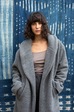 Arielle sustainable fashion mercury Medea coat
