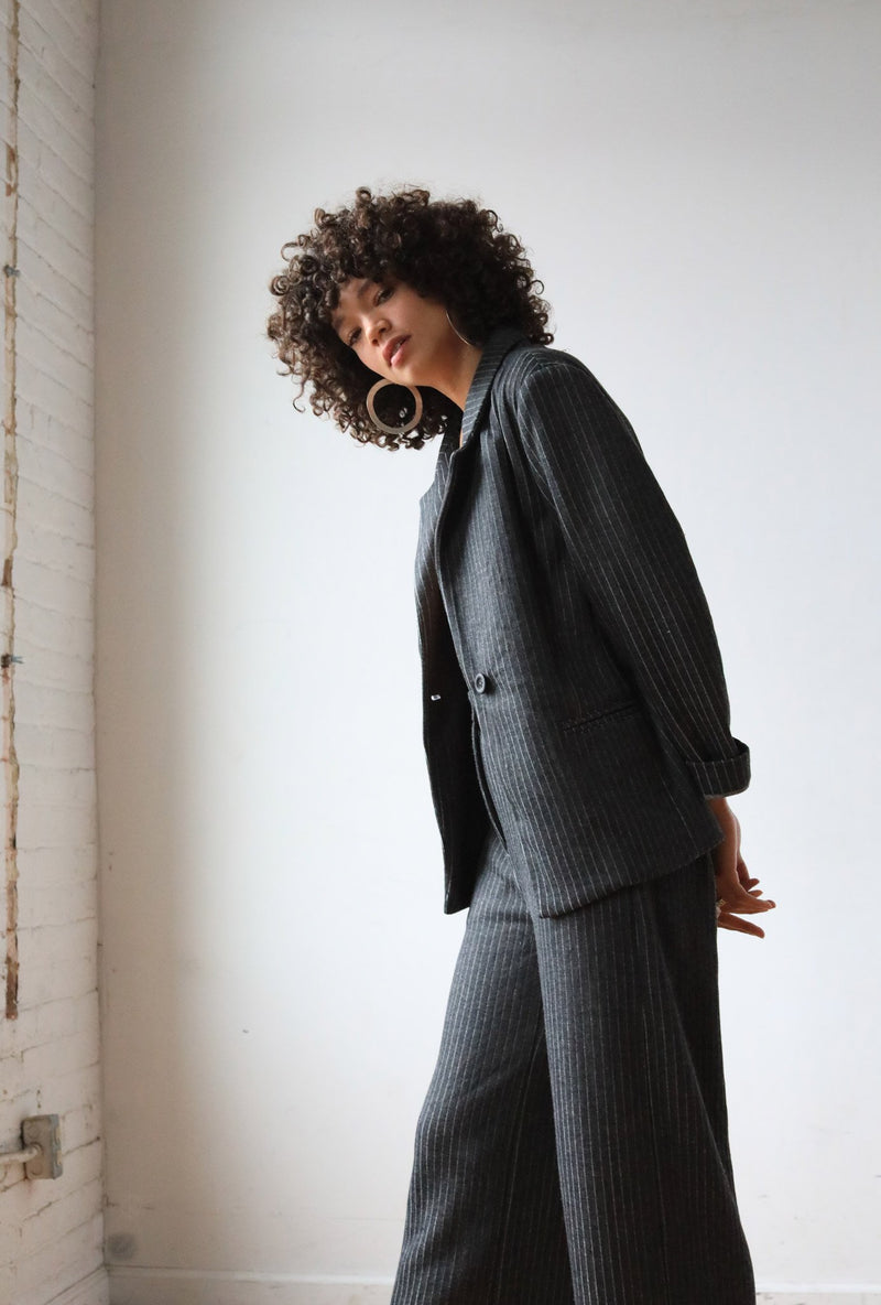 Arielle sustainable fashion ixchel recycled wool blazer