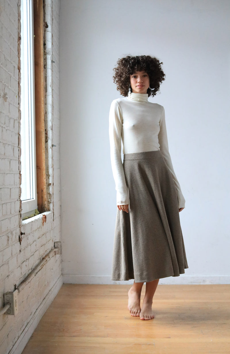 Arielle sustainable fashion Dakota recycled wool skirt